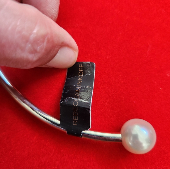 Rebecca Minkoff silver and pearl beaded necklace - Picture 2 of 5